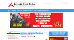 Desktop Screenshot of policiapelaordem.com.br