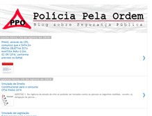 Tablet Screenshot of policiapelaordem.com.br